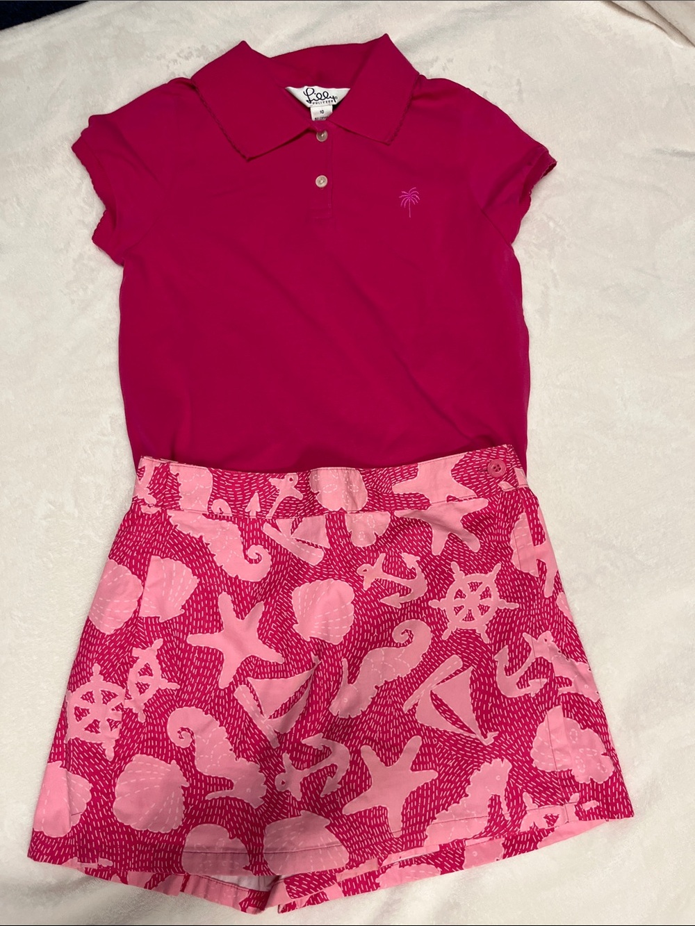Lilly Pulitzer 2-pcs- Polo and Skort